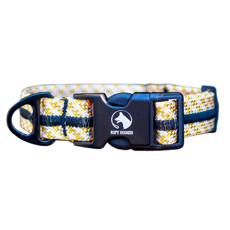 Adventure Dog Collar - Greens/Yellows