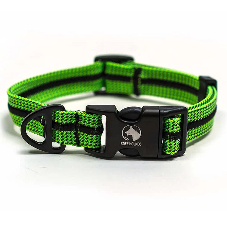 Adventure Dog Collar - Greens/Yellows