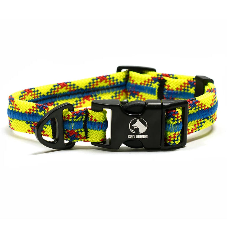 Adventure Dog Collar - Greens/Yellows