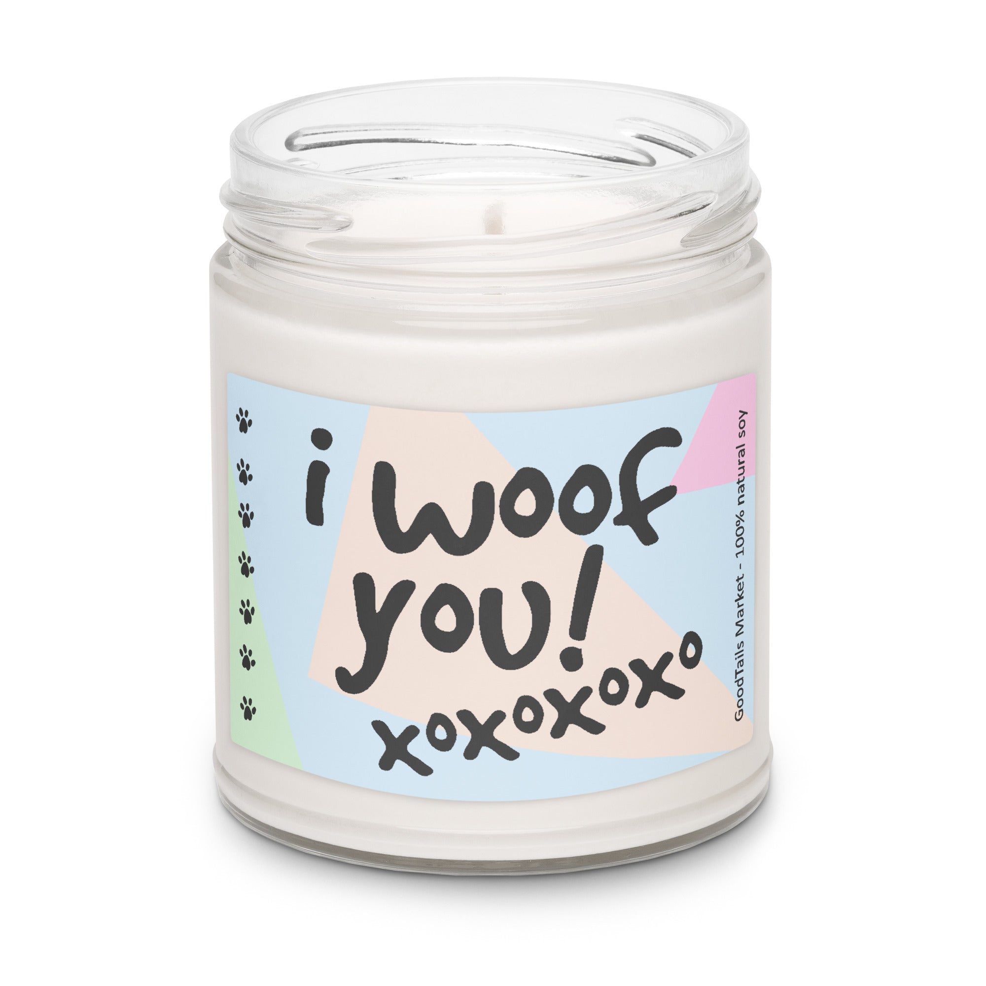 I Woof You! Dog Candle