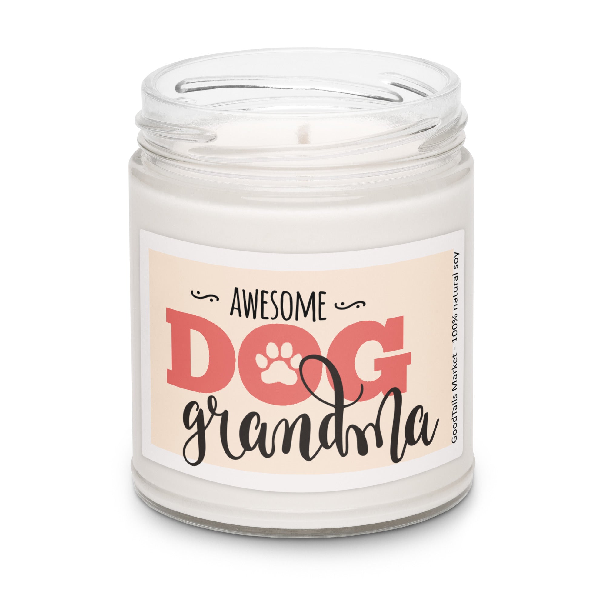 Awesome Dog Grandma Candle