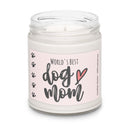 World's Best Dog Mom Candle