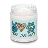 Peace, Love, Adopt Candle