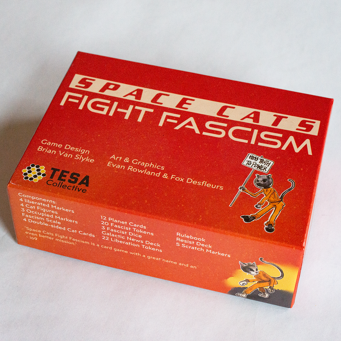 Space Cats Fight Fascism: The Board Game; Ages 13+