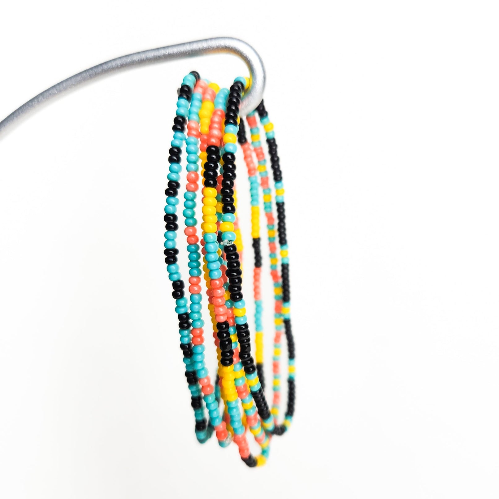 Confetti Seed Bead Bracelets - Set of 6, Fair Trade