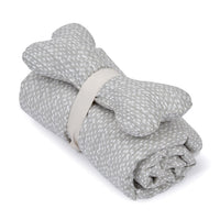 Blanket and Bone Toy Set - Dottie Grey