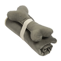 Blanket and Bone Toy Set - Graphite
