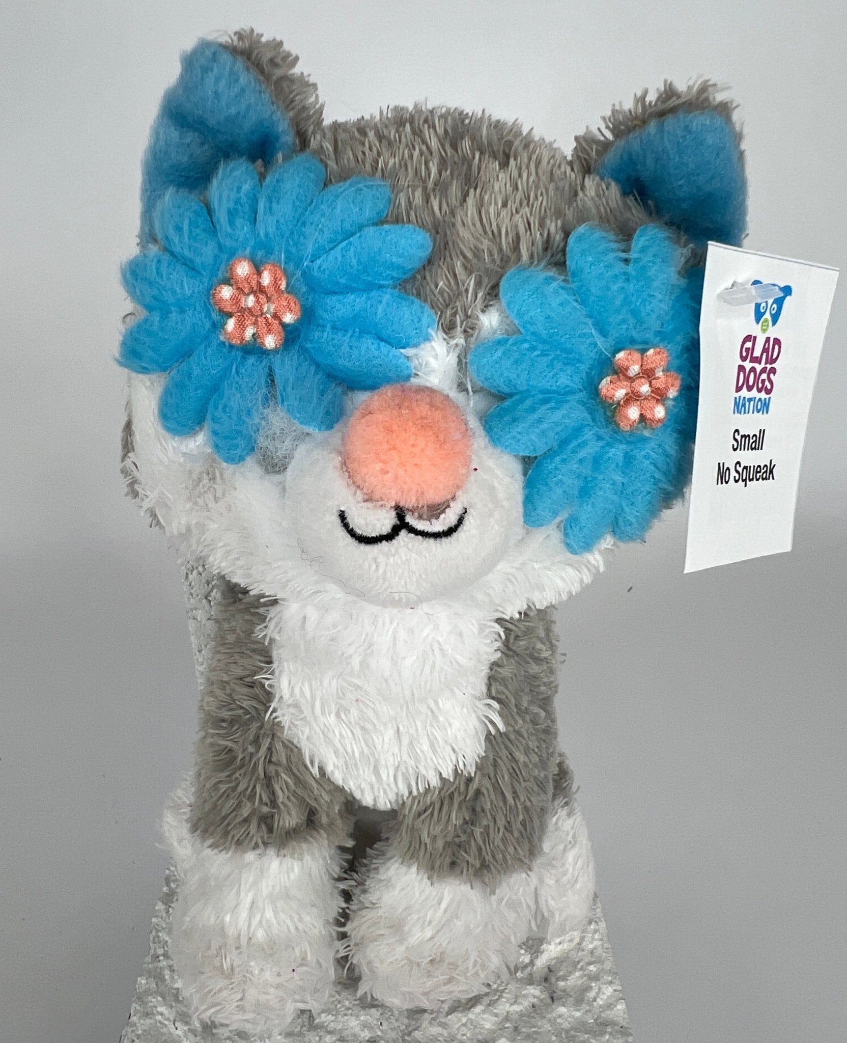 Small NO SQUEAK Plush Dog Toys - Dogs 10-30 lbs