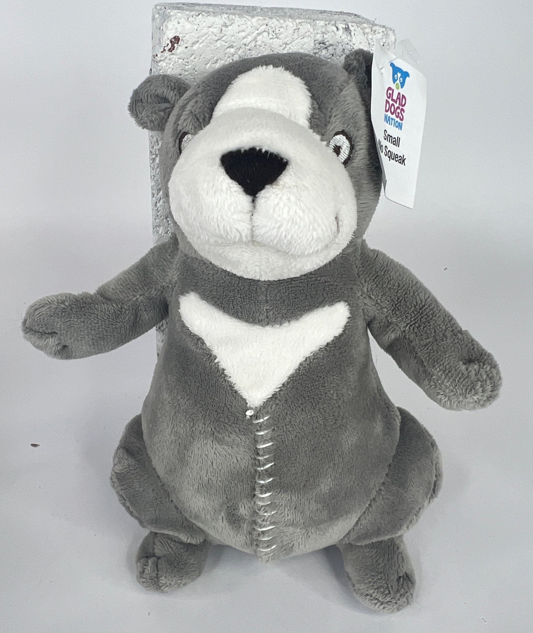 Small NO SQUEAK Plush Dog Toys - Dogs 10-30 lbs