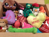 SMALL & TINY Hearts, Love & Candy Pet Toys: Squeak & NO SQUEAK
