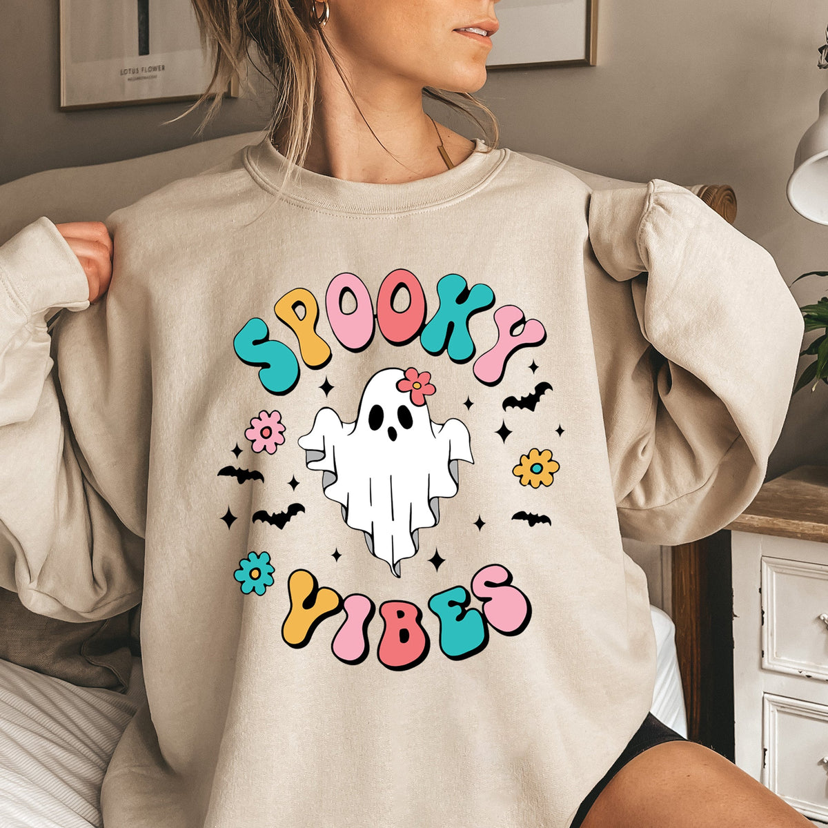 Spooky Vibes Halloween Sweatshirt