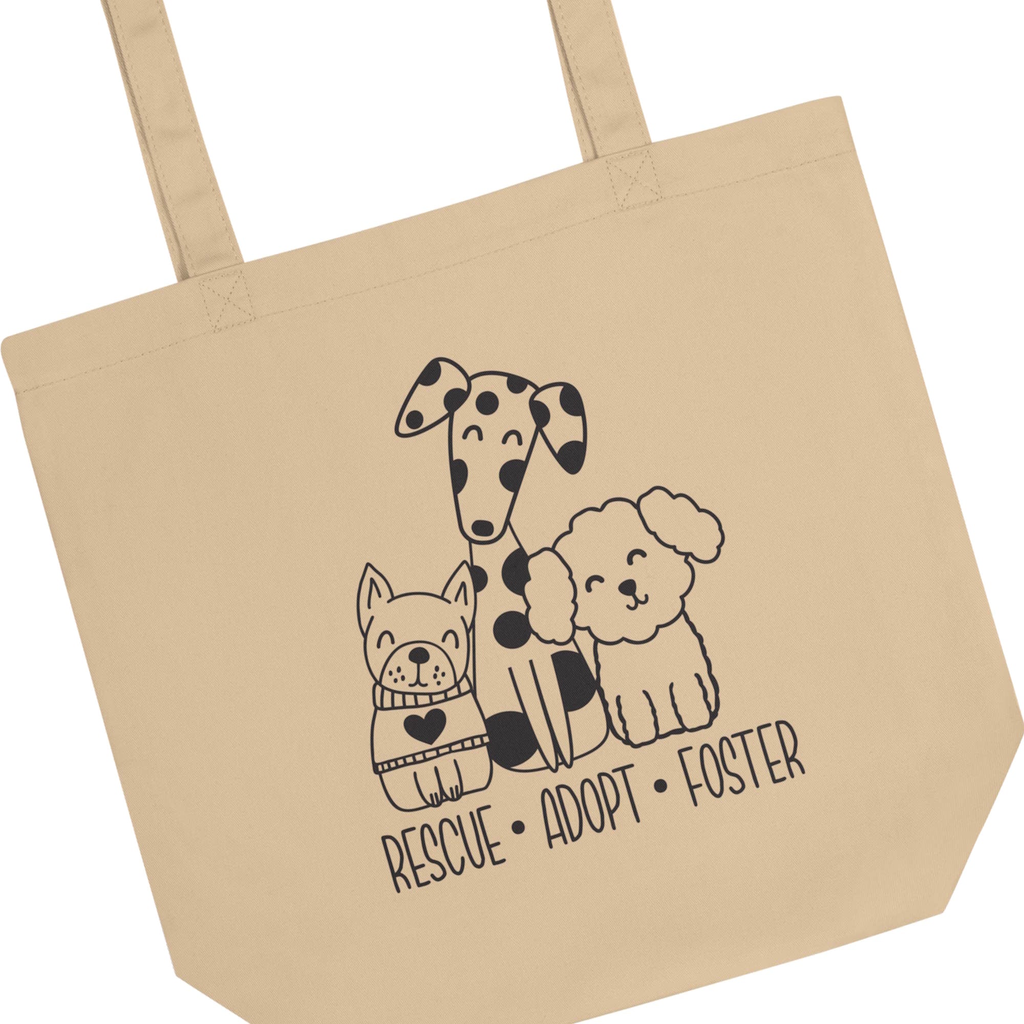 Rescue, Adopt, Foster Eco-friendly Tote Bag