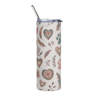 Paw Prints & Hearts Tumbler