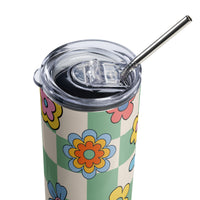 Retro Flowers Tumbler