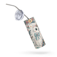 Cats, Flowers & Moon Tumbler