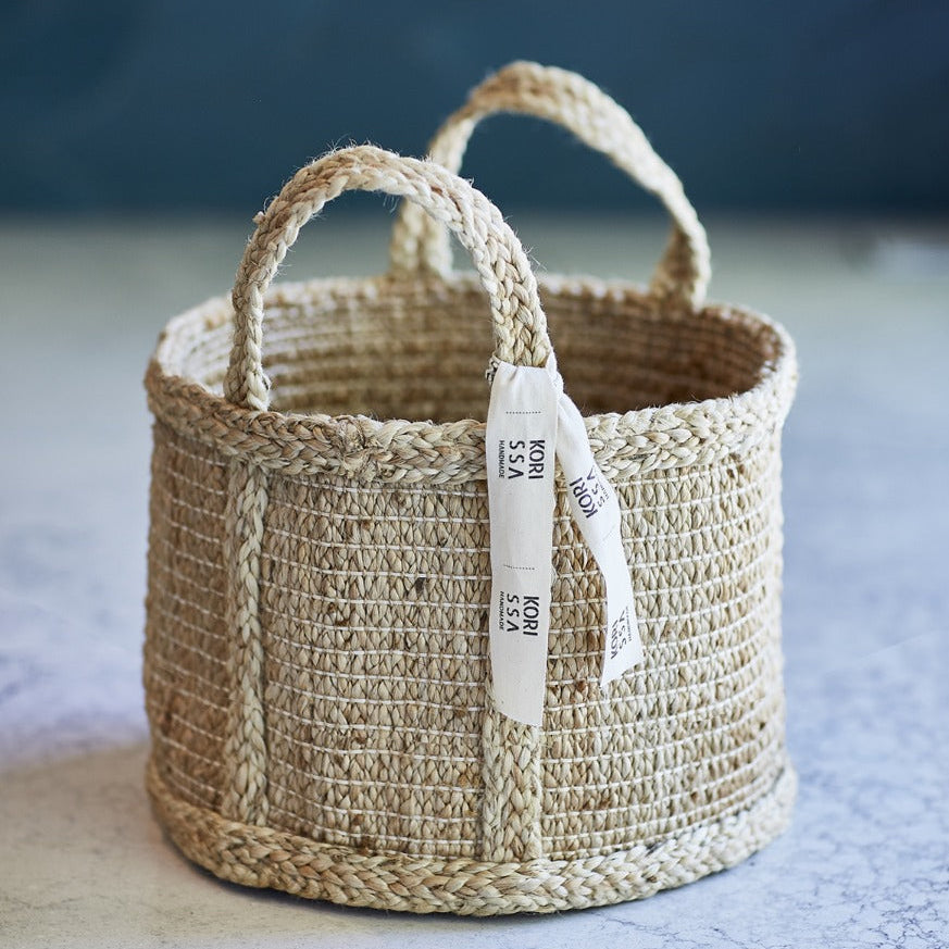 Bono Natural Jute Basket with Handles