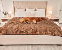 PupProtector™ Summer Short Fur Waterproof Throw Blanket - Sable Tan