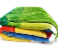 Rainbow Stripes Soft Plush Fleece Blanket