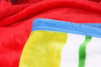 Rainbow Stripes Soft Plush Fleece Blanket