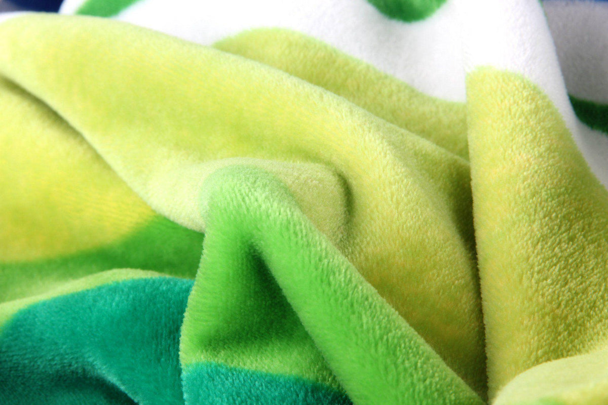 Rainbow Stripes Soft Plush Fleece Blanket