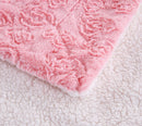 Pink Rose Buds Soft Plush Sherpa Blanket