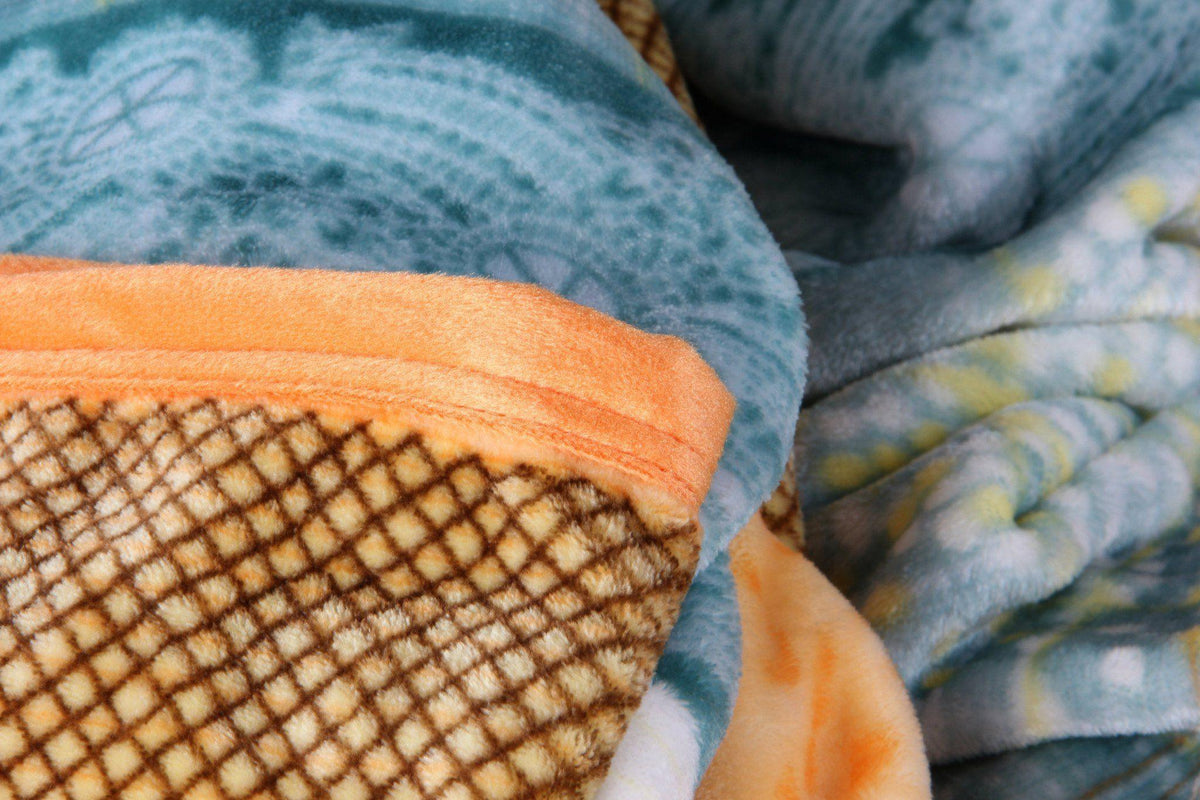 Papaya Plush Fleece Blanket