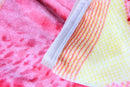 Sunny Yellow &  Lavender Plush Fleece Blanket