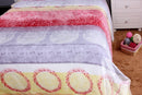 Sunny Yellow &  Lavender Plush Fleece Blanket