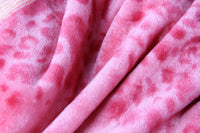 Sunny Yellow &  Lavender Plush Fleece Blanket