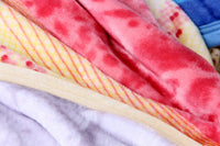Sunny Yellow &  Lavender Plush Fleece Blanket
