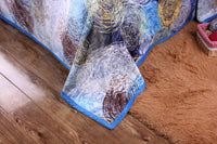 Blue Abstract Soft Plush Fleece Blanket