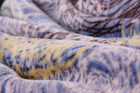 Blue Abstract Soft Plush Fleece Blanket