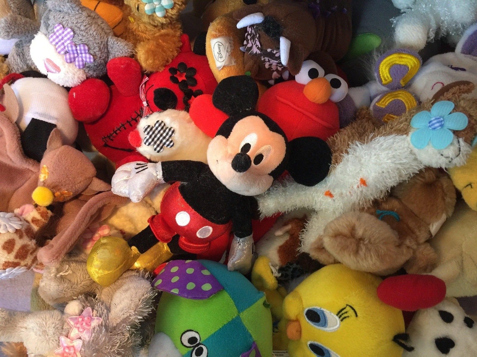 Tiny NO SQUEAK Stuffed Pet Toy