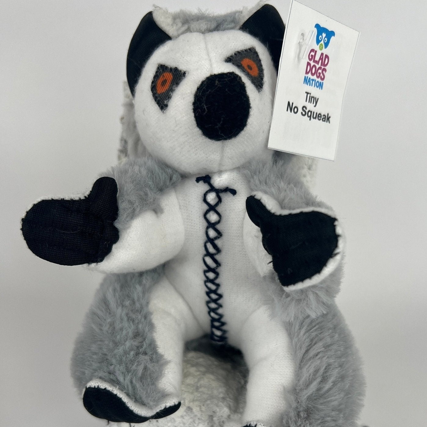 Tiny NO SQUEAK Stuffed Pet Toy