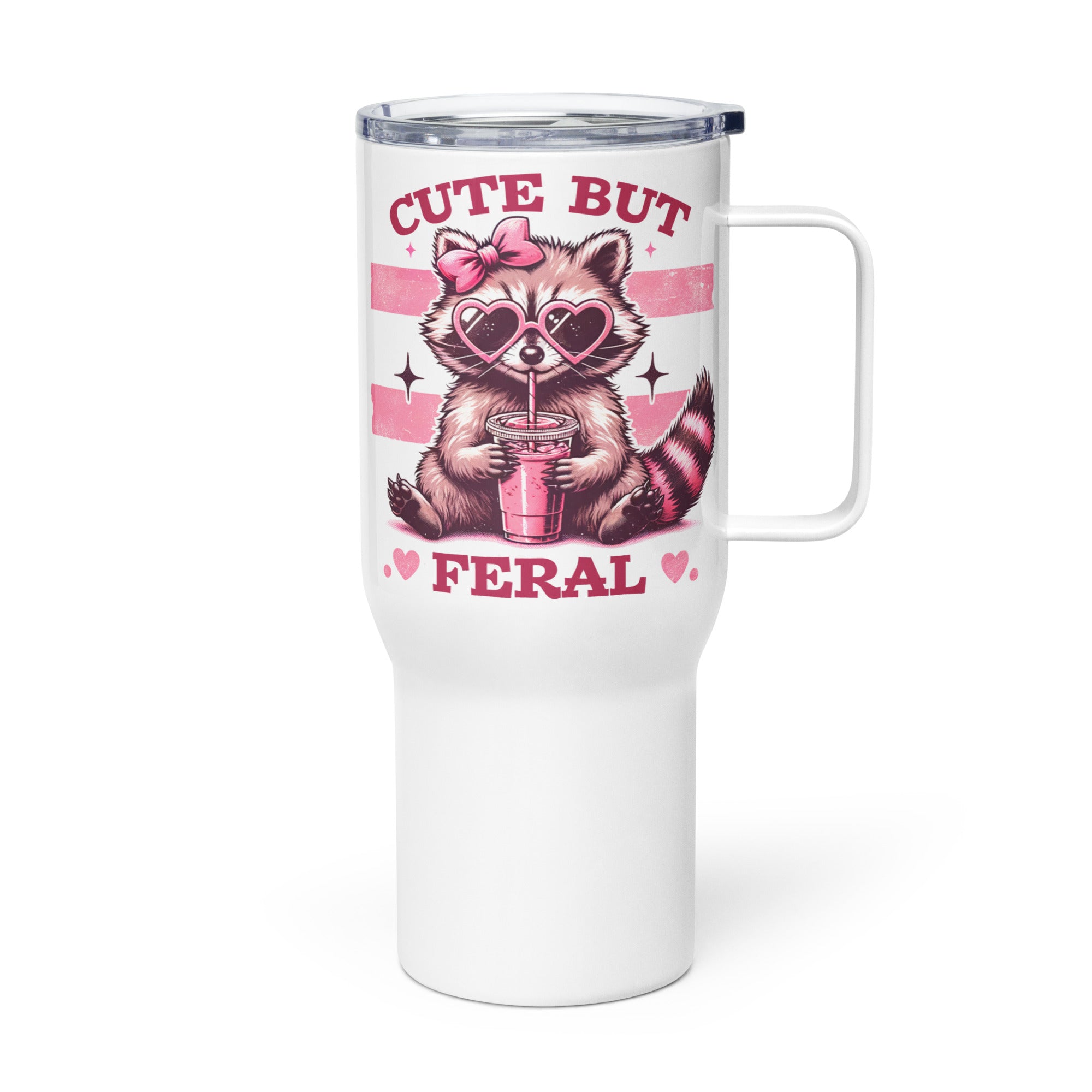Cute But Feral Travel Mug
