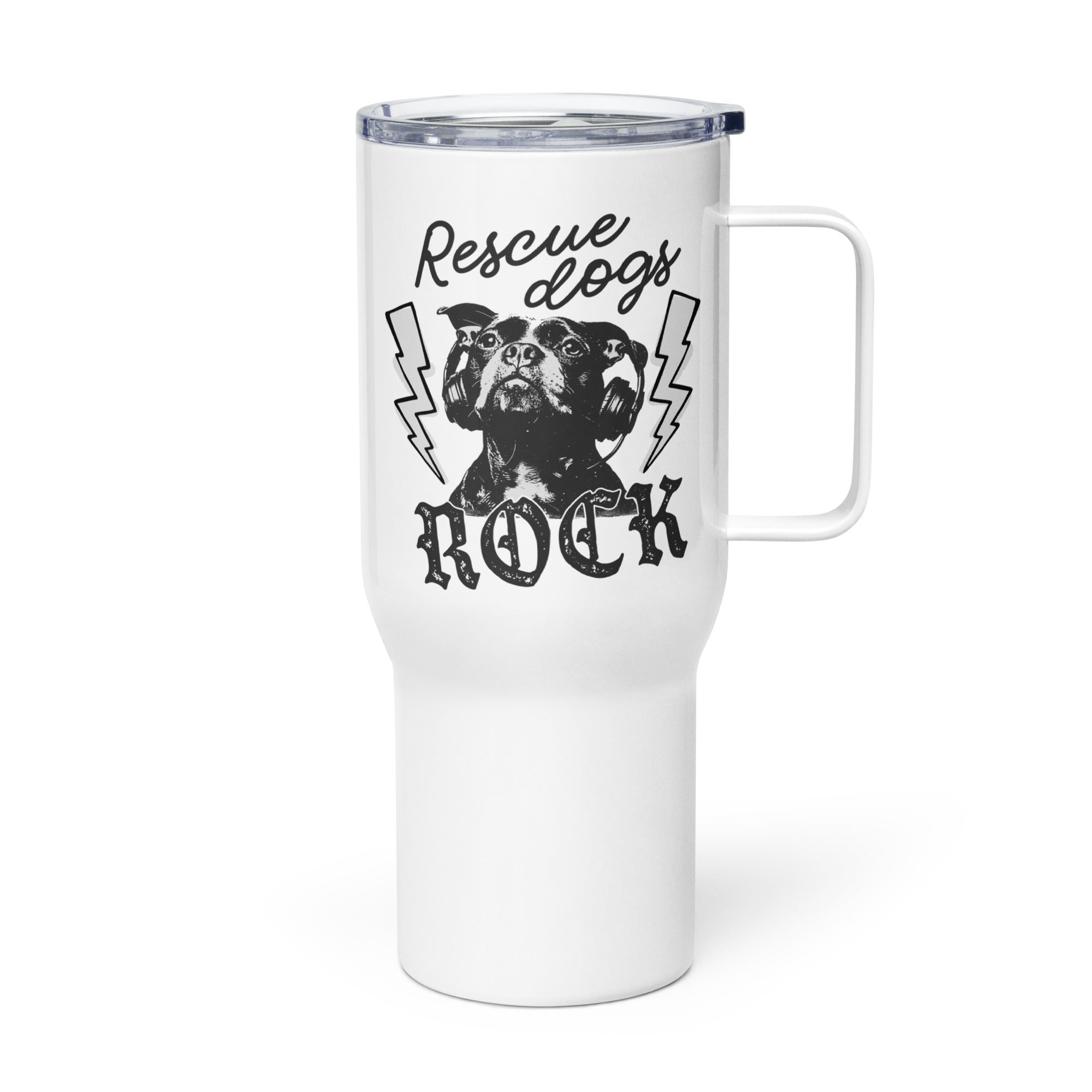 Rescue Dogs Rock Travel Mug