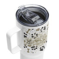 Fur Mama in Gold & Black Travel Mug
