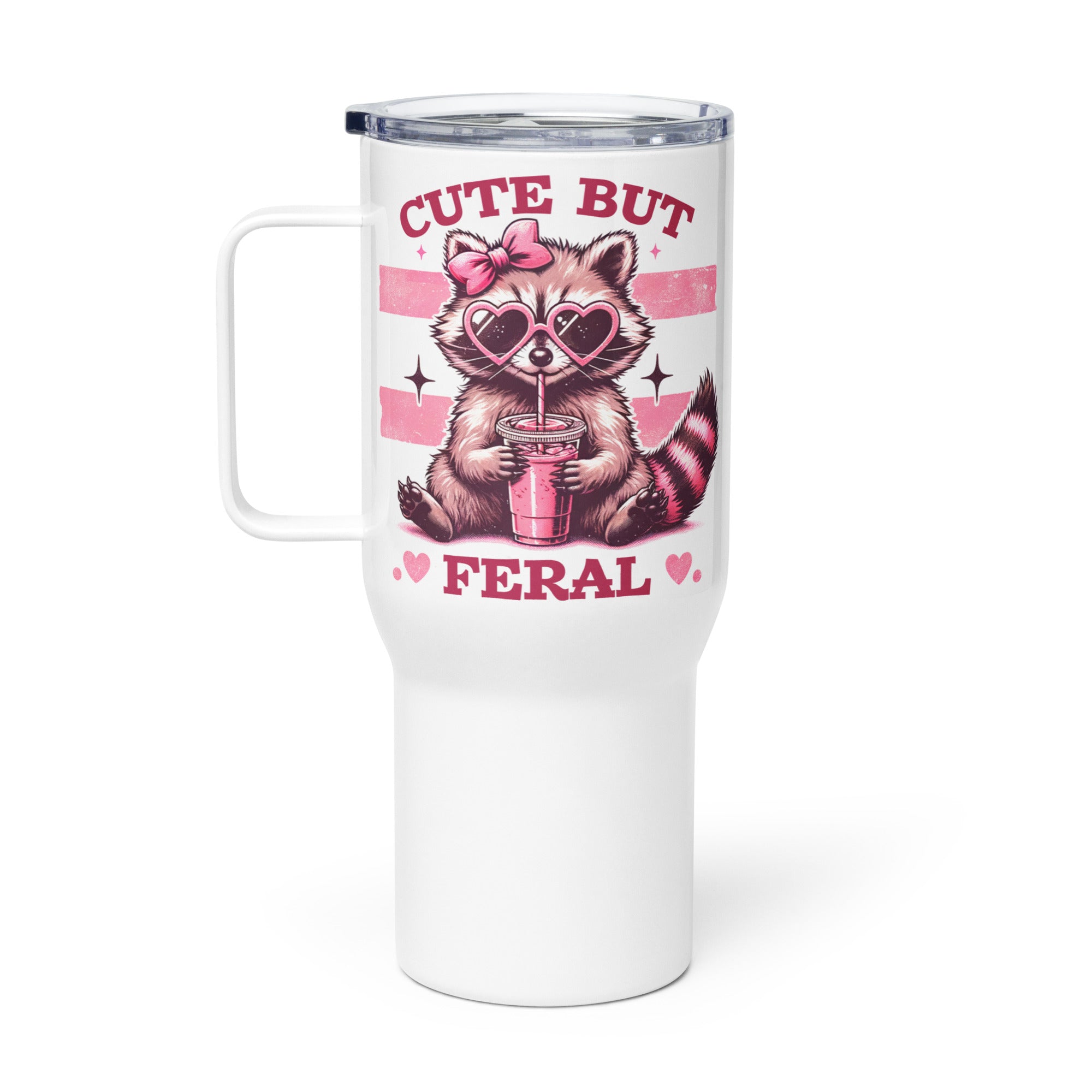 Cute But Feral Travel Mug