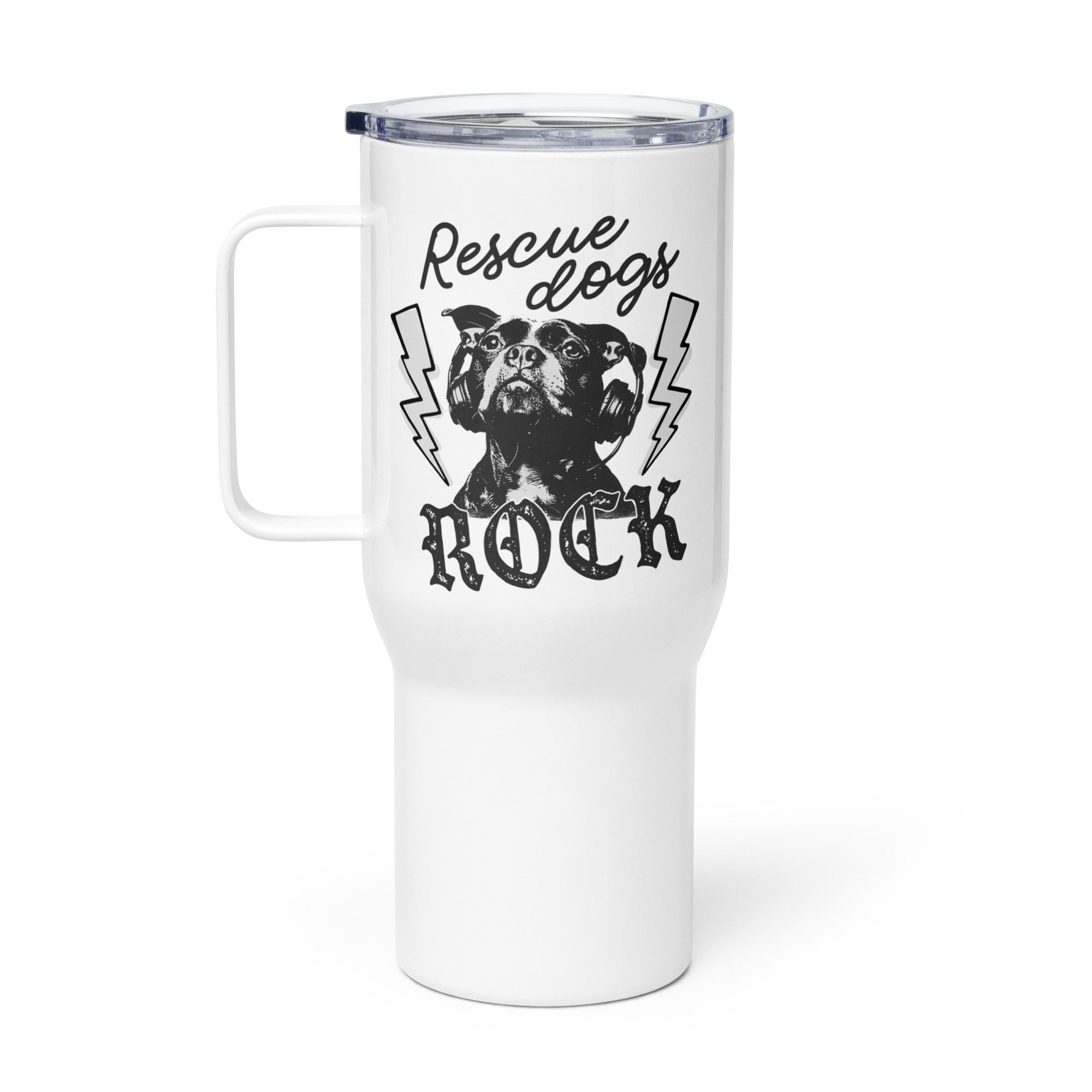 Rescue Dogs Rock Travel Mug