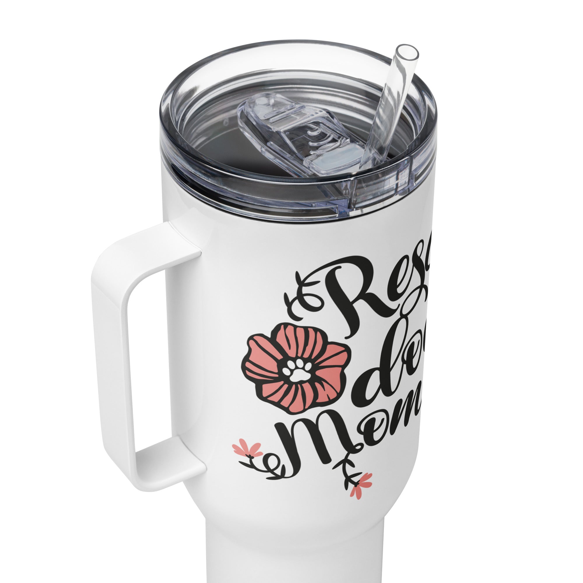 Rescue Dog Mom Travel Mug