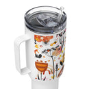 Retro Floral Travel Mug