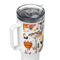 Retro Floral Travel Mug