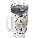 Fur Mama in Gold & Black Travel Mug