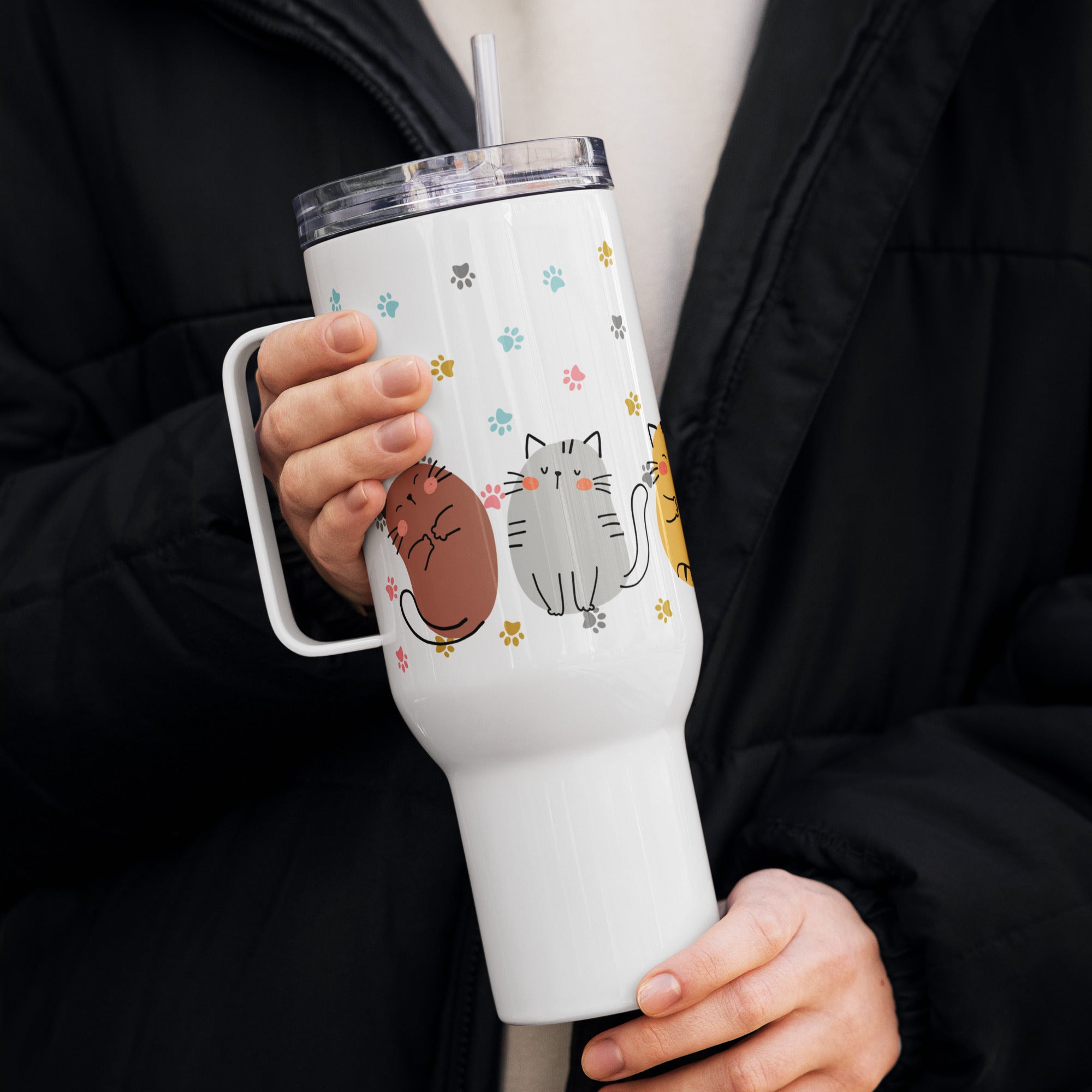 Fat Cats Travel Mug