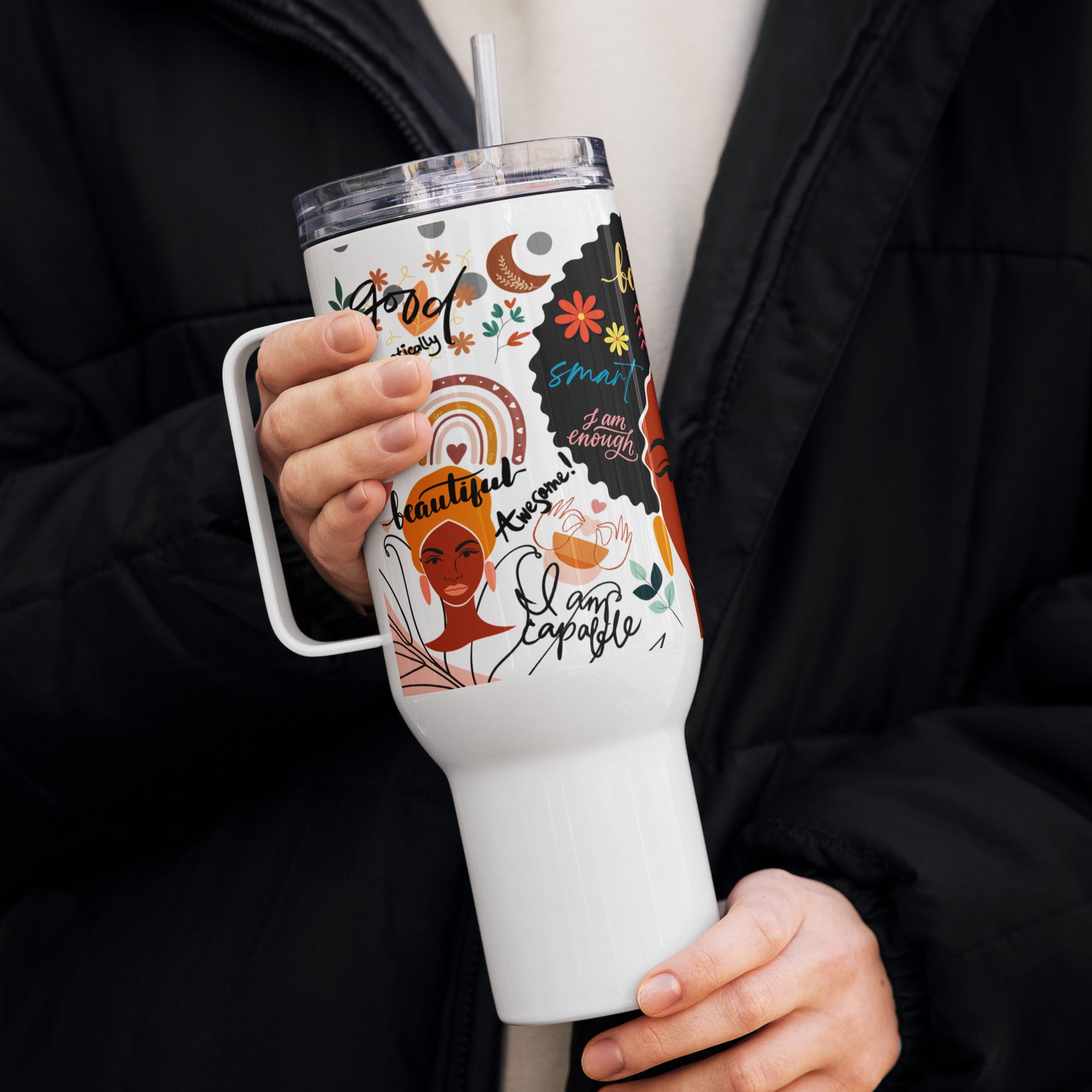 I am Beautiful Travel Mug