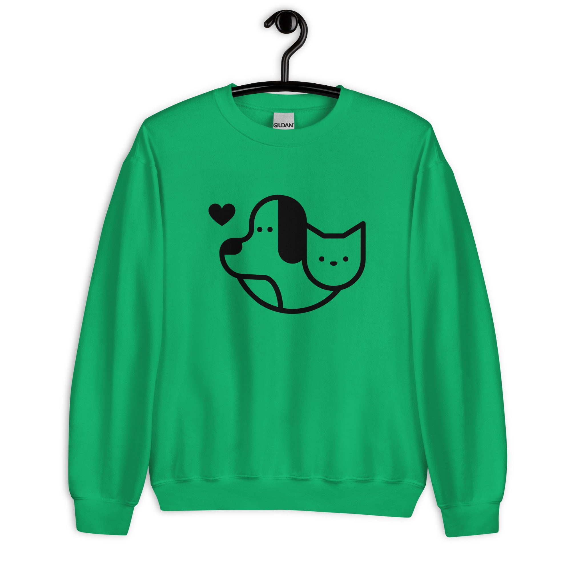 Dog Hearts Cat Unisex Sweatshirt