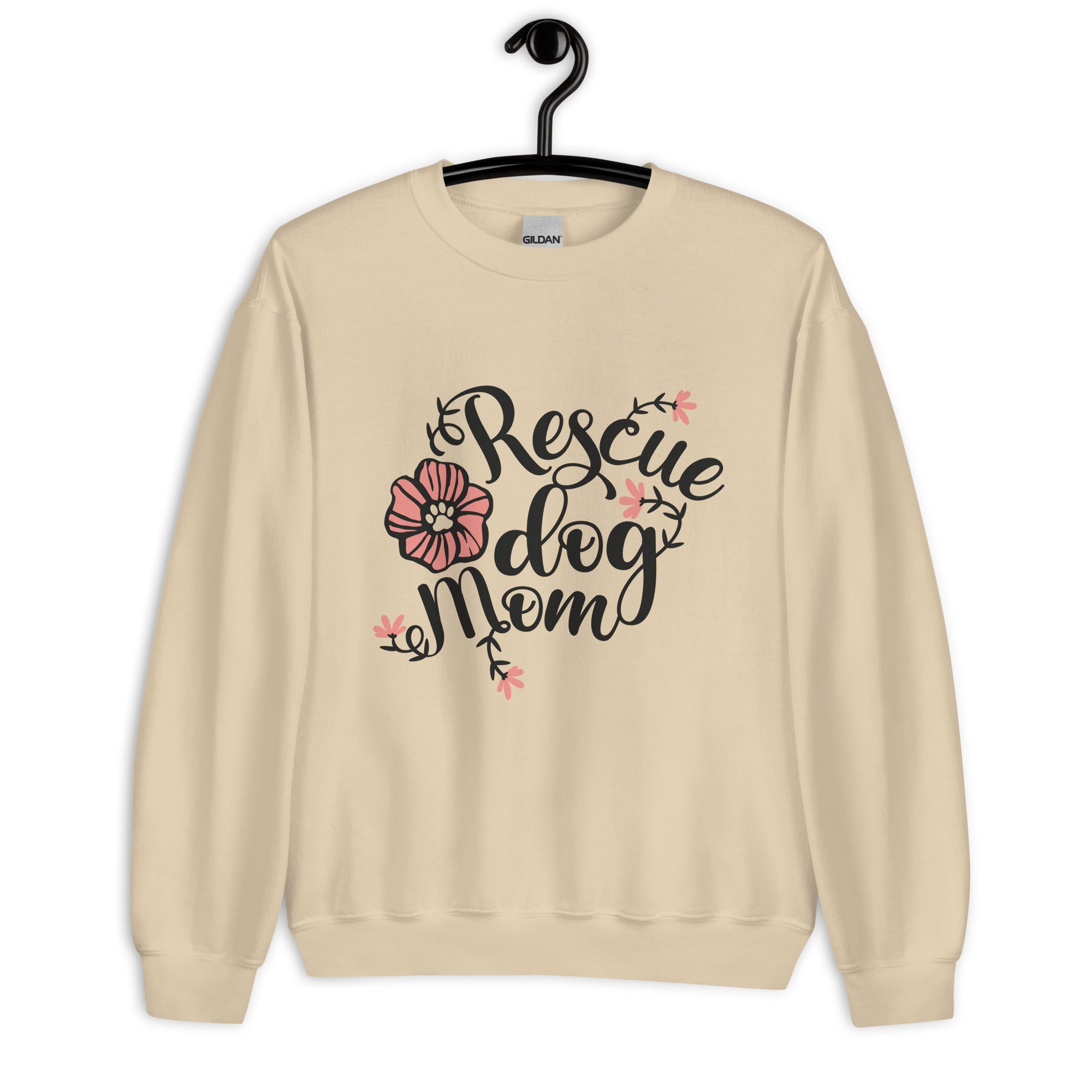 Rescue Dog Mom Unisex Sweatshirt