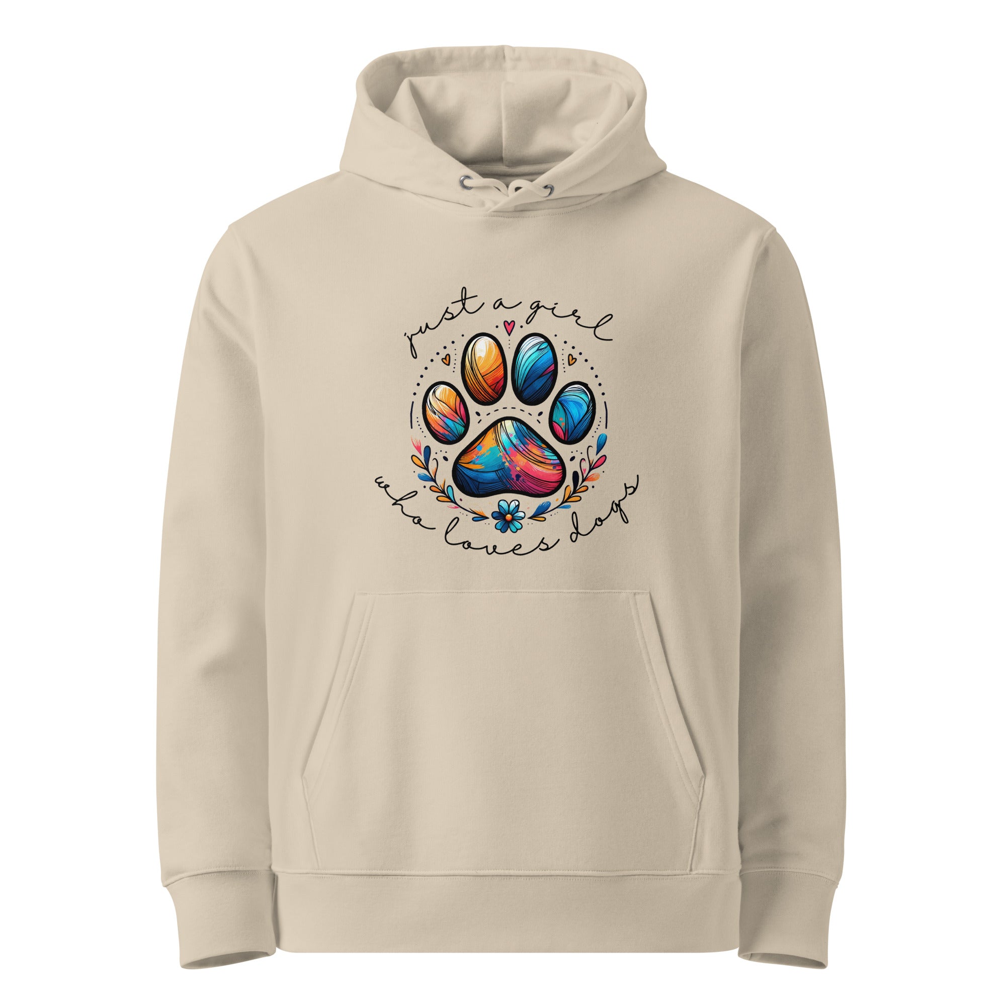 Just a Girl who Loves Dogs Eco-friendly Unisex Hoodie
