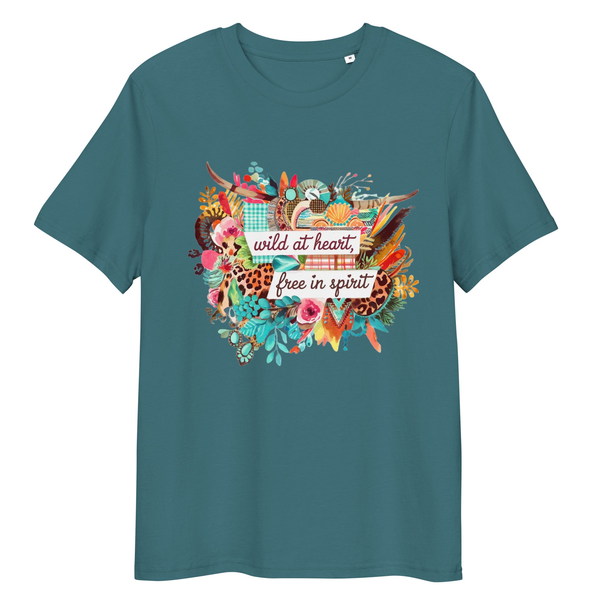 Wild at Heart, Free in Spirit Eco-friendly Unisex T-shirt