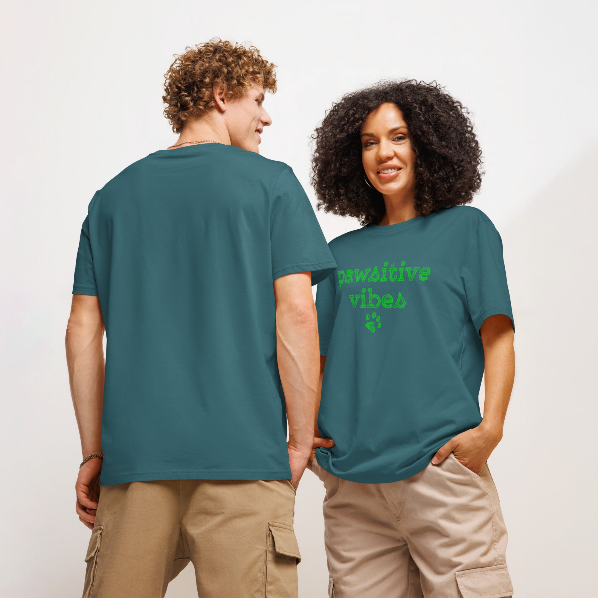 Pawsitive Vibes Eco-friendly Unisex T-shirt